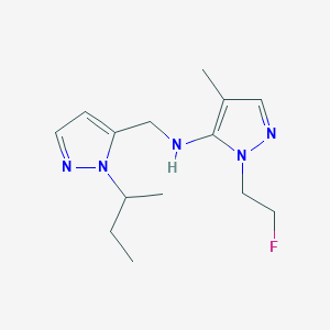 N-{[1-(butan-2-yl)-1H-pyrazol-5-yl]methyl}-1-(2-fluoroethyl)-4-methyl-1H-pyrazol-5-amine