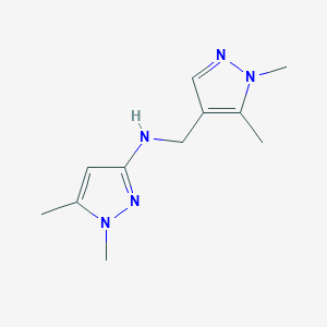 N-[(1,5-Dimethyl-1H-pyrazol-4-YL)methyl]-1,5-dimethyl-1H-pyrazol-3-amine