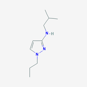 molecular formula C10H19N3 B11737108 N-(2-methylpropyl)-1-propyl-1H-pyrazol-3-amine 