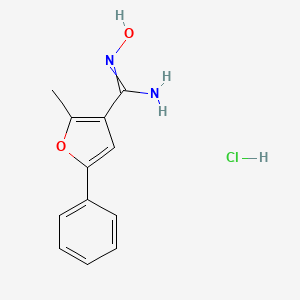 N'-hydroxy-2-methyl-5-phenylfuran-3-carboximidamide hydrochloride