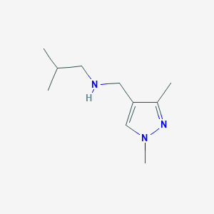 molecular formula C10H19N3 B11737111 [(1,3-dimethyl-1H-pyrazol-4-yl)methyl](2-methylpropyl)amine 