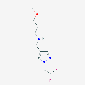 {[1-(2,2-difluoroethyl)-1H-pyrazol-4-yl]methyl}(3-methoxypropyl)amine