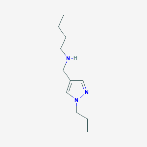 molecular formula C11H21N3 B11737206 butyl[(1-propyl-1H-pyrazol-4-yl)methyl]amine 