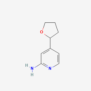 4-(Oxolan-2-yl)pyridin-2-amine