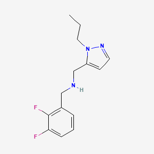 [(2,3-difluorophenyl)methyl][(1-propyl-1H-pyrazol-5-yl)methyl]amine