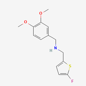 [(3,4-Dimethoxyphenyl)methyl][(5-fluorothiophen-2-yl)methyl]amine