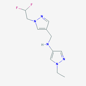 N-{[1-(2,2-difluoroethyl)-1H-pyrazol-4-yl]methyl}-1-ethyl-1H-pyrazol-4-amine