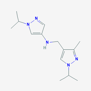 N-{[3-methyl-1-(propan-2-yl)-1H-pyrazol-4-yl]methyl}-1-(propan-2-yl)-1H-pyrazol-4-amine