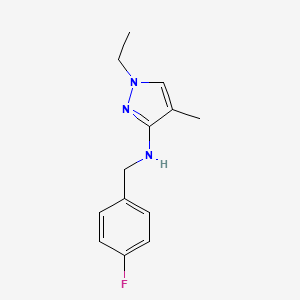 1-ethyl-N-(4-fluorobenzyl)-4-methyl-1H-pyrazol-3-amine