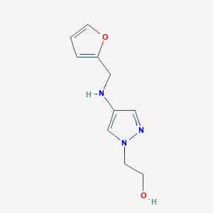 2-(4-{[(furan-2-yl)methyl]amino}-1H-pyrazol-1-yl)ethan-1-ol