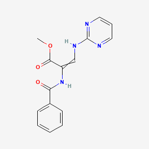 Methyl 2-(phenylformamido)-3-[(pyrimidin-2-yl)amino]prop-2-enoate