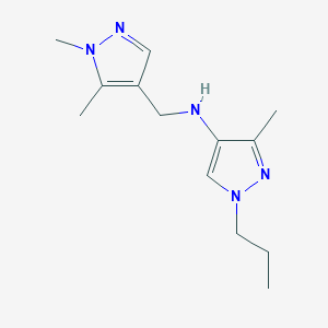 N-[(1,5-dimethyl-1H-pyrazol-4-yl)methyl]-3-methyl-1-propyl-1H-pyrazol-4-amine