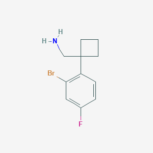 1-(2-Bromo-4-fluorophenyl)cyclobutanemethanamine