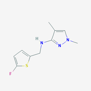 N-[(5-fluorothiophen-2-yl)methyl]-1,4-dimethyl-1H-pyrazol-3-amine