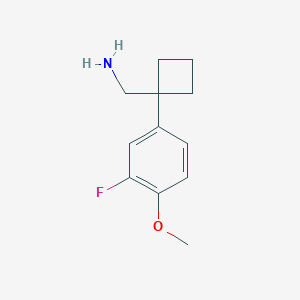 1-(3-Fluoro-4-methoxyphenyl)cyclobutanemethanamine