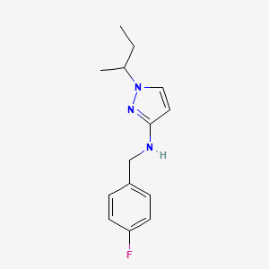 1-(butan-2-yl)-N-[(4-fluorophenyl)methyl]-1H-pyrazol-3-amine