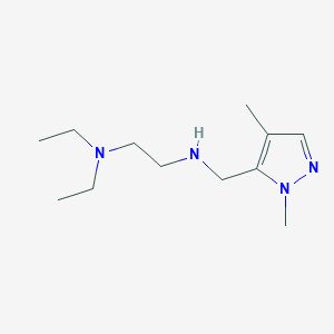 molecular formula C12H24N4 B11737488 [2-(diethylamino)ethyl][(1,4-dimethyl-1H-pyrazol-5-yl)methyl]amine 