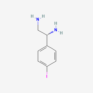 molecular formula C8H11IN2 B11737522 (R)-1-(4-iodophenyl)ethane-1,2-diamine 