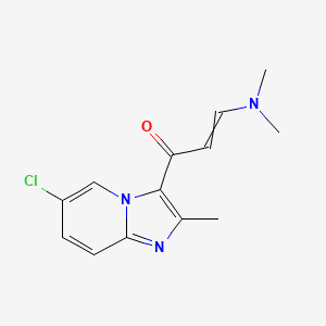 1-{6-Chloro-2-methylimidazo[1,2-a]pyridin-3-yl}-3-(dimethylamino)prop-2-en-1-one