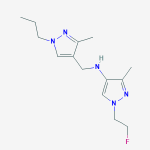 1-(2-fluoroethyl)-3-methyl-N-[(3-methyl-1-propyl-1H-pyrazol-4-yl)methyl]-1H-pyrazol-4-amine