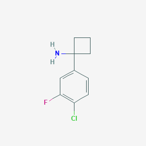 1-(4-Chloro-3-fluorophenyl)cyclobutanamine