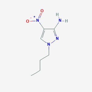 molecular formula C7H12N4O2 B11737627 1-Butyl-4-nitro-1H-pyrazol-3-amine 