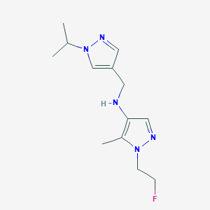 1-(2-fluoroethyl)-5-methyl-N-{[1-(propan-2-yl)-1H-pyrazol-4-yl]methyl}-1H-pyrazol-4-amine