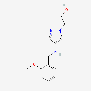 2-(4-{[(2-methoxyphenyl)methyl]amino}-1H-pyrazol-1-yl)ethan-1-ol