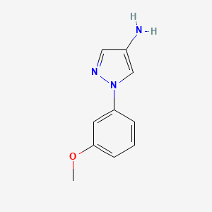 molecular formula C10H11N3O B11737716 1-(3-methoxyphenyl)-1H-pyrazol-4-amine 