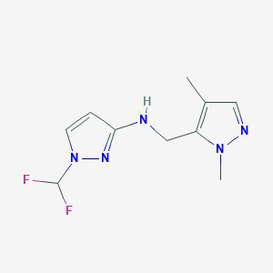 1-(Difluoromethyl)-n-[(1,4-dimethyl-1h-pyrazol-5-yl)methyl]-1h-pyrazol-3-amine