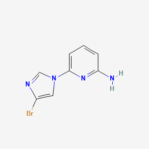 molecular formula C8H7BrN4 B11737891 6-(4-bromo-1H-imidazol-1-yl)pyridin-2-amine 