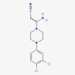 3-Amino-3-[4-(3,4-dichlorophenyl)piperazin-1-yl]prop-2-enenitrile