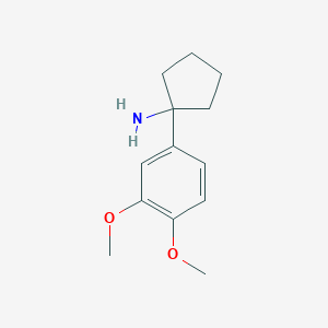 molecular formula C13H19NO2 B11737921 1-(3,4-Dimethoxyphenyl)cyclopentanamine 