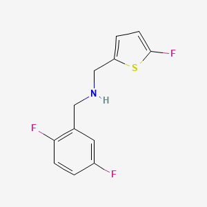 [(2,5-Difluorophenyl)methyl][(5-fluorothiophen-2-yl)methyl]amine