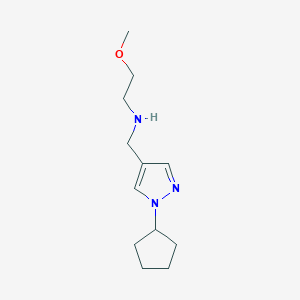 molecular formula C12H21N3O B11737962 [(1-cyclopentyl-1H-pyrazol-4-yl)methyl](2-methoxyethyl)amine 