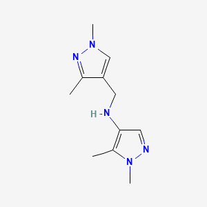 N-[(1,3-Dimethyl-1H-pyrazol-4-YL)methyl]-1,5-dimethyl-1H-pyrazol-4-amine