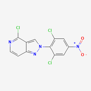 molecular formula C6H7BLiNO2 B1173802 4-Chloro-2-(2,6-dichloro-4-nitrophenyl)-2H-pyrazolo[4,3-C]pyridine CAS No. 1337880-72-4