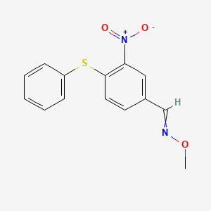 Methoxy({[3-nitro-4-(phenylsulfanyl)phenyl]methylidene})amine