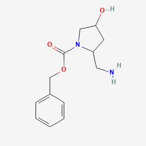 Benzyl 2-(aminomethyl)-4-hydroxypyrrolidine-1-carboxylate