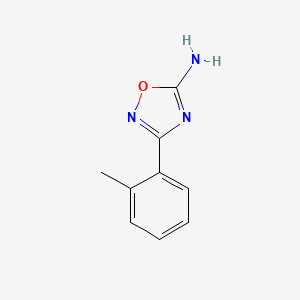 molecular formula C9H9N3O B11738078 3-(2-Methylphenyl)-1,2,4-oxadiazol-5-amine 