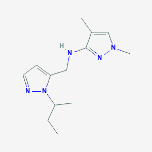 N-{[1-(butan-2-yl)-1H-pyrazol-5-yl]methyl}-1,4-dimethyl-1H-pyrazol-3-amine