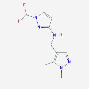 1-(difluoromethyl)-N-[(1,5-dimethyl-1H-pyrazol-4-yl)methyl]-1H-pyrazol-3-amine