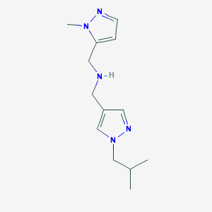 [(1-methyl-1H-pyrazol-5-yl)methyl]({[1-(2-methylpropyl)-1H-pyrazol-4-yl]methyl})amine