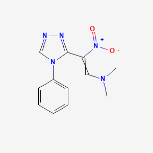 dimethyl[2-nitro-2-(4-phenyl-4H-1,2,4-triazol-3-yl)ethenyl]amine