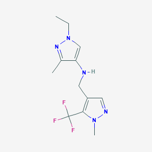 1-ethyl-3-methyl-N-{[1-methyl-5-(trifluoromethyl)-1H-pyrazol-4-yl]methyl}-1H-pyrazol-4-amine