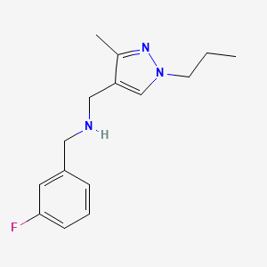 [(3-fluorophenyl)methyl][(3-methyl-1-propyl-1H-pyrazol-4-yl)methyl]amine