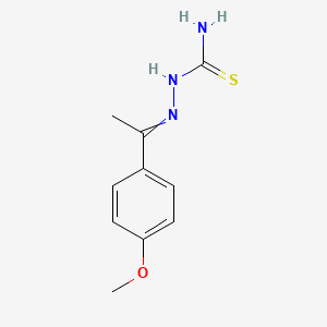 molecular formula C10H13N3OS B11738144 {[1-(4-Methoxyphenyl)ethylidene]amino}thiourea 