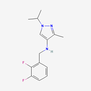 N-[(2,3-difluorophenyl)methyl]-3-methyl-1-(propan-2-yl)-1H-pyrazol-4-amine