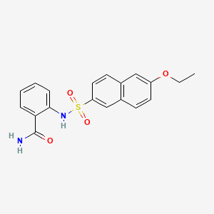 2-(6-Ethoxynaphthalene-2-sulfonamido)benzamide