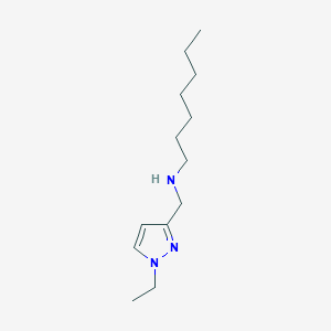 [(1-ethyl-1H-pyrazol-3-yl)methyl](heptyl)amine